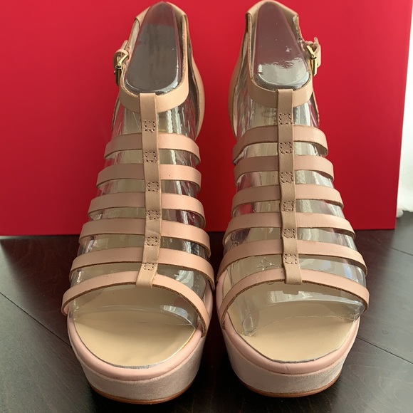 Light Pink Platform Wedges - Picture 4 of 4